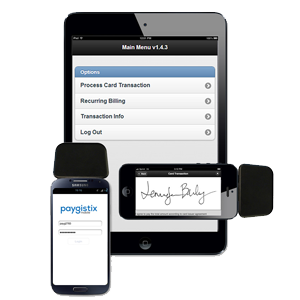 paygistix mobile accept credit cards with tablet or mobile device